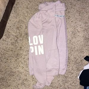 Zip Up Pink Hoodie